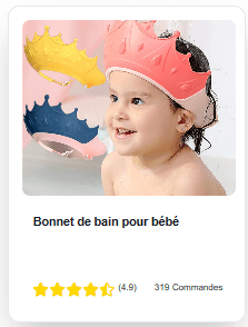 ShampooShower™ Bouclier de tête pour douche bébé. - Touche D'amour