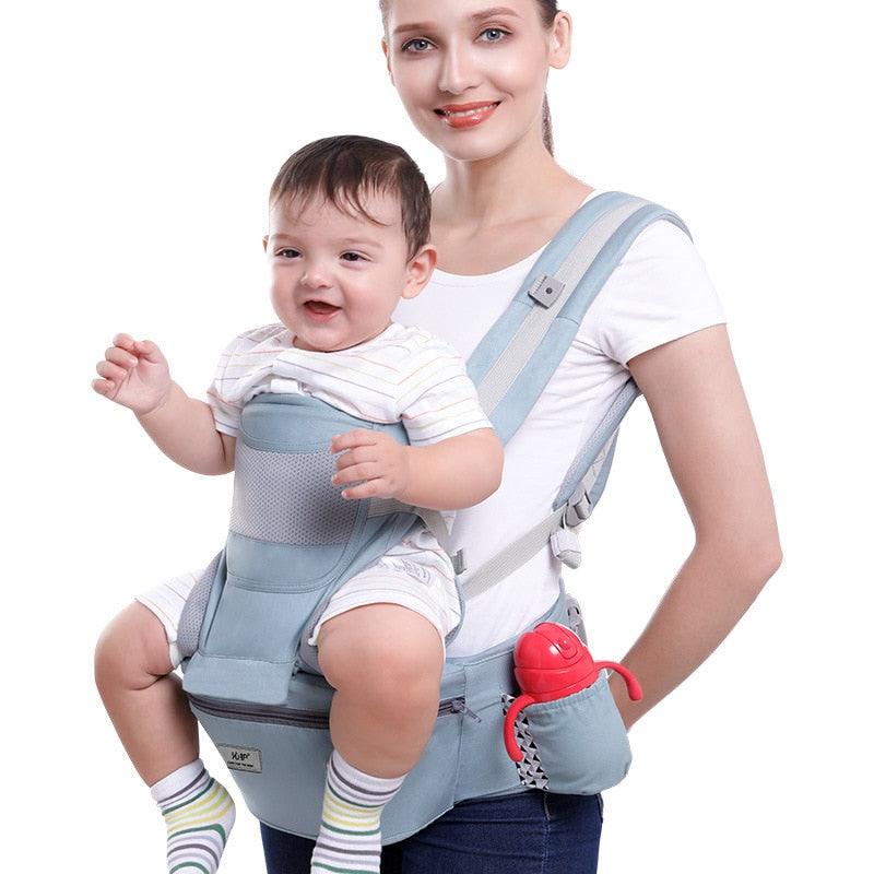 Sac à dos ergonomique kangourou pour bébé, porte-bébé, face avant, écharpe de voyage - Touche D'amour
