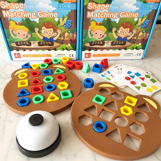 Puzzle Géométrique 3D Montessori | Jeu Éducatif Formes et Couleurs